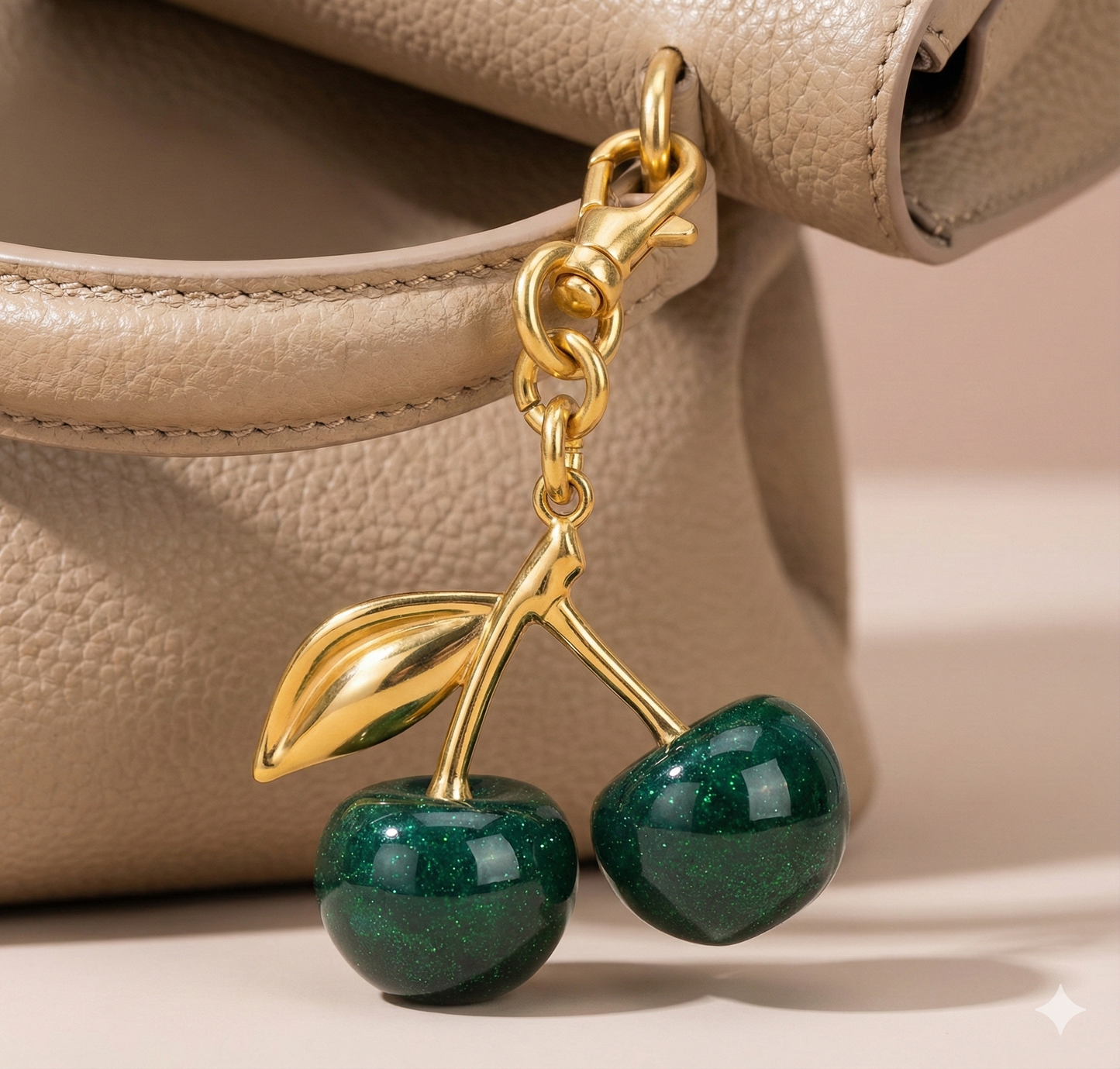 Raaziq Mall® Best COACH Cherry charm Keychain || Cute Fruit Bag Charm & Gift