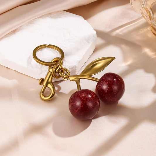 Raaziq Mall® Best COACH Cherry charm Keychain || Cute Fruit Bag Charm & Gift
