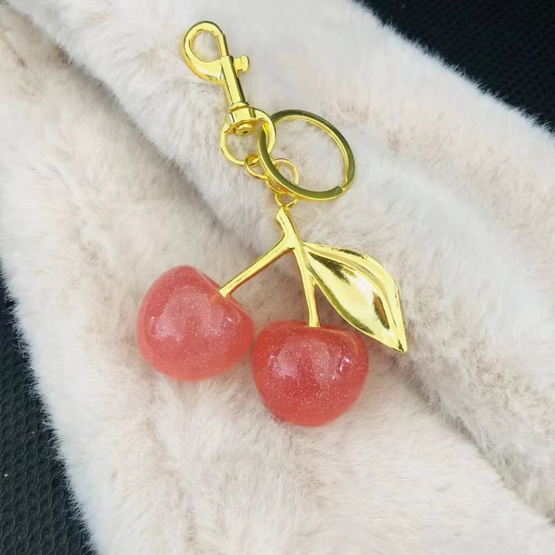Raaziq Mall® Best COACH Cherry charm Keychain || Cute Fruit Bag Charm & Gift