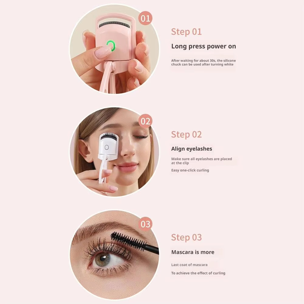 Raaziq Mall® LashGlow Electric Heated Eyelash Curler